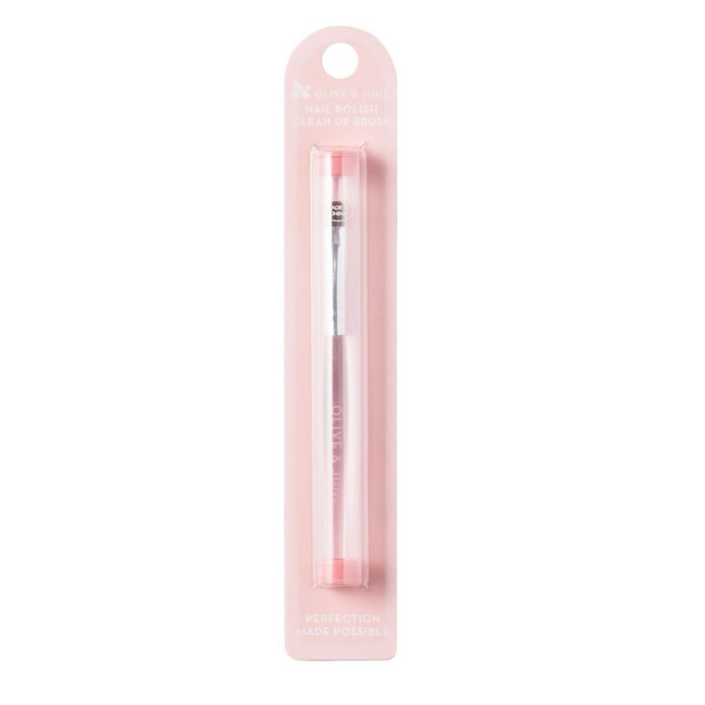 Olive & June cuticle clean up nail brush pink